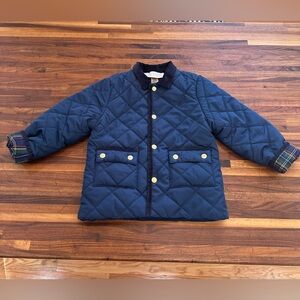 TBBC Beaufort Bonnet “Caldwell” Navy Quilted Barn Jacket - 4T